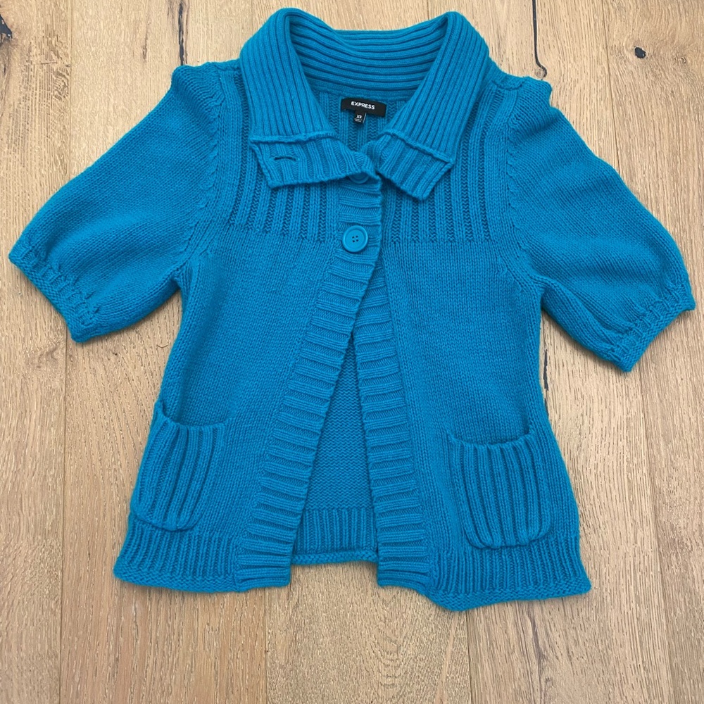 Super cute teal sweater size xs from Express